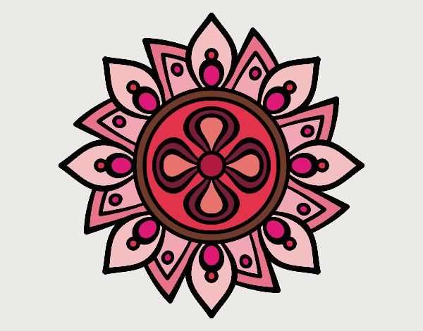 Mandala flor sencilla