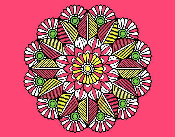 Mandala jardín vegetal