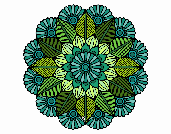 Mandala jardín vegetal