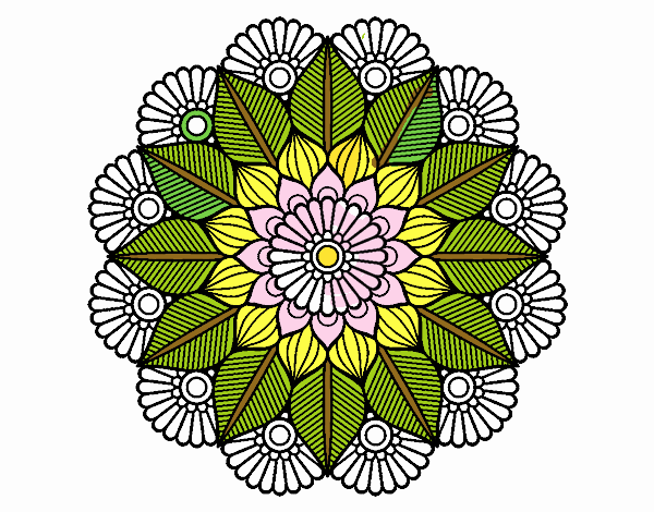 Mandala jardín vegetal