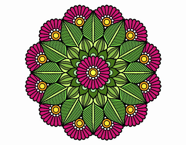 Mandala jardín vegetal