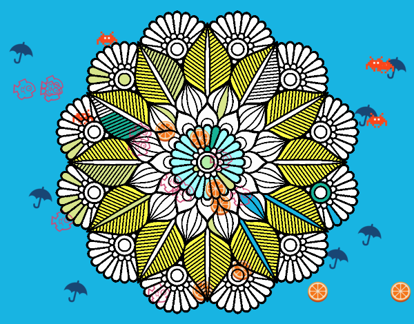 Mandala jardín vegetal