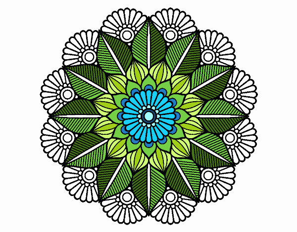 Mandala jardín vegetal