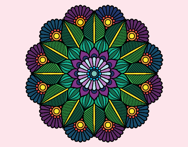 Mandala jardín vegetal