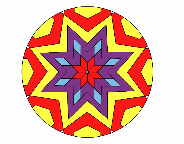 Mandala mosaico estrella