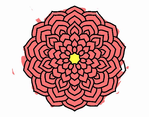 Mandala pétalos de flor