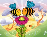 Pareja de abejas