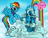 Rainbow Dash en su palacio