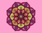 Un mandala de flor oriental