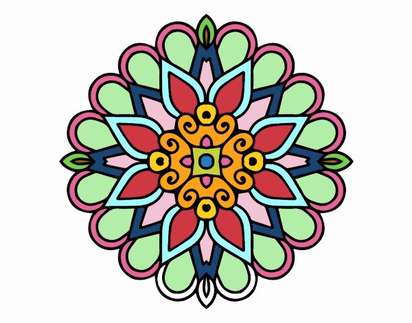 Un mandala estilo árabe