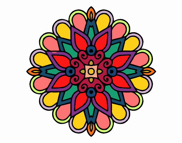 Un mandala estilo árabe