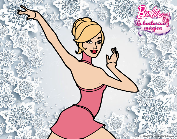 Barbie en postura de ballet