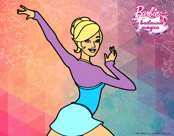 Barbie en postura de ballet