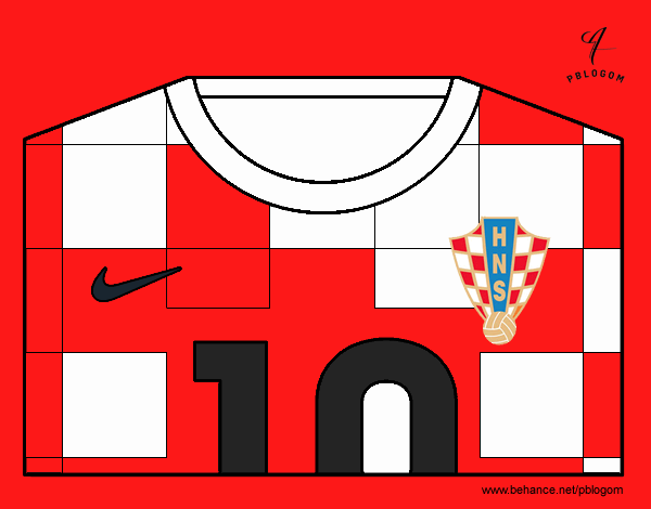 Camiseta del mundial de fútbol 2014 de Croacia