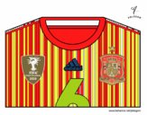 Camiseta del mundial de fútbol 2014 de España