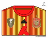 Camiseta del mundial de fútbol 2014 de España