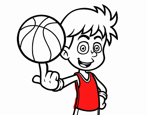 Jugador de baloncesto junior