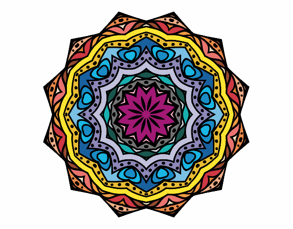 Mandala con estratos