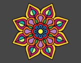 Mandala de flor sencilla