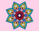 Mandala de flor sencilla