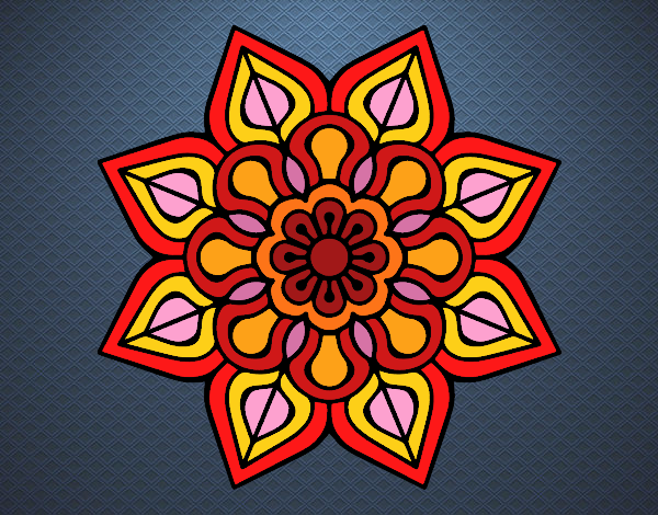 Mandala de flor sencilla