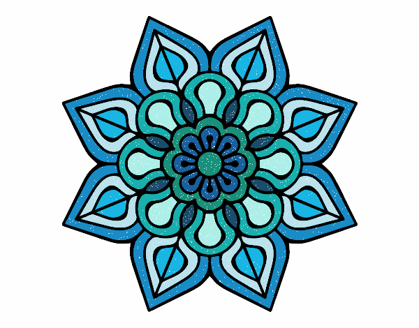 Mandala de flor sencilla