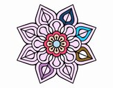 Mandala de flor sencilla