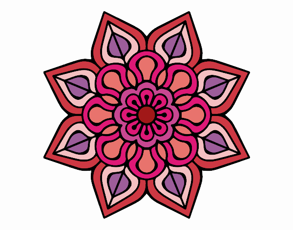 Mandala de flor sencilla