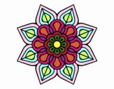 Mandala de flor sencilla