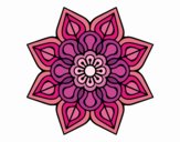 Mandala de flor sencilla