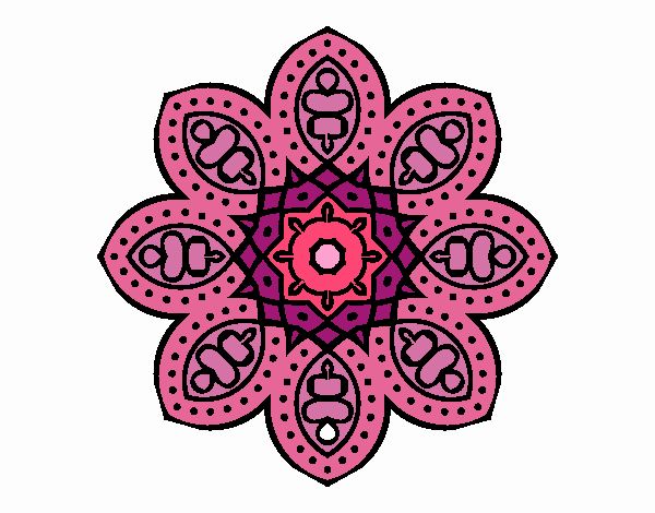 Mandala de inspiración árabe