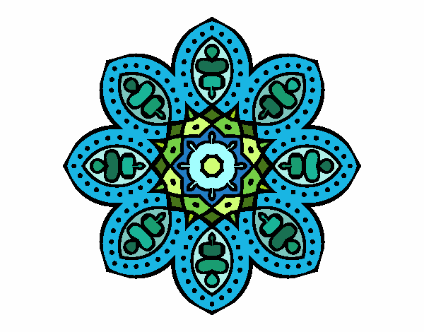 Mandala de inspiración árabe