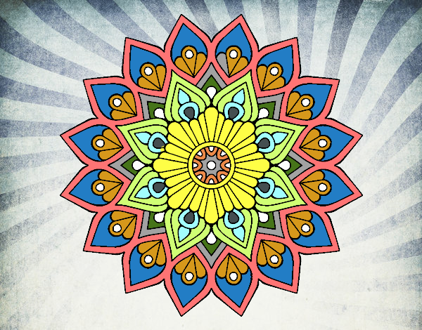 Mandala destello creciente