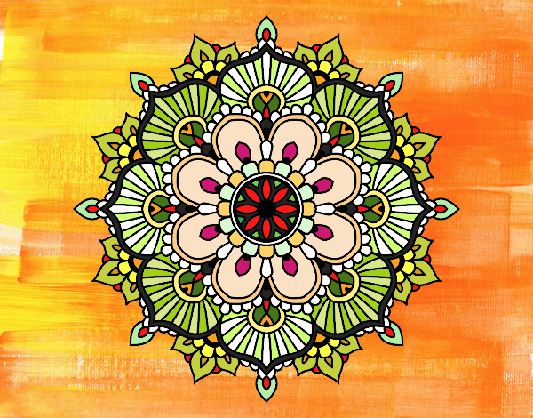 Mandala destello floral