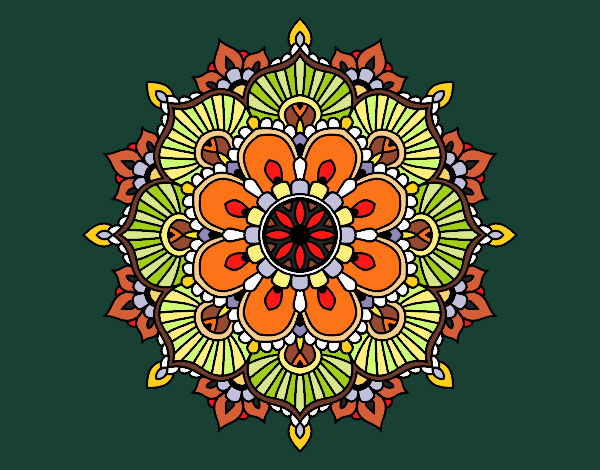 Mandala destello floral