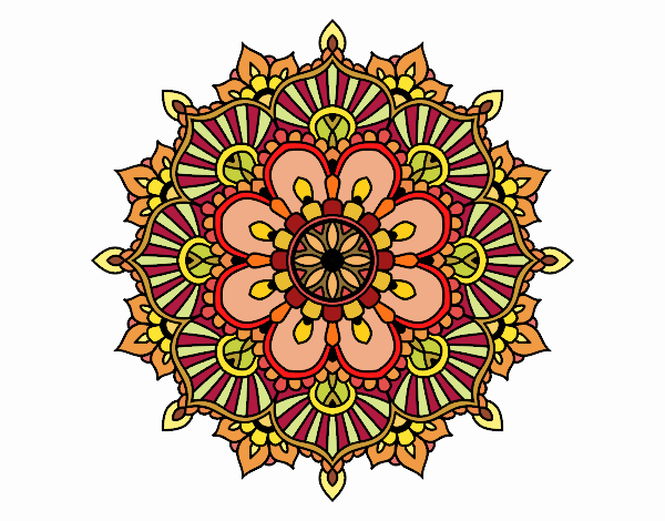 Mandala destello floral