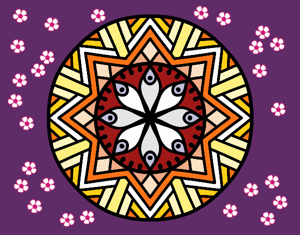 Mandala flor de bambú