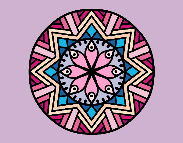 Mandala flor de bambú