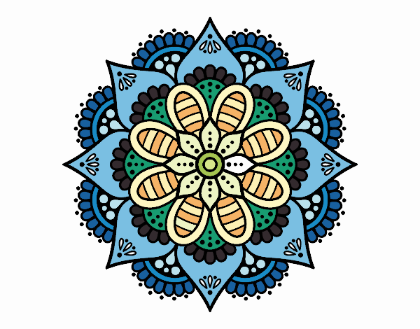 Mandala flor de primavera