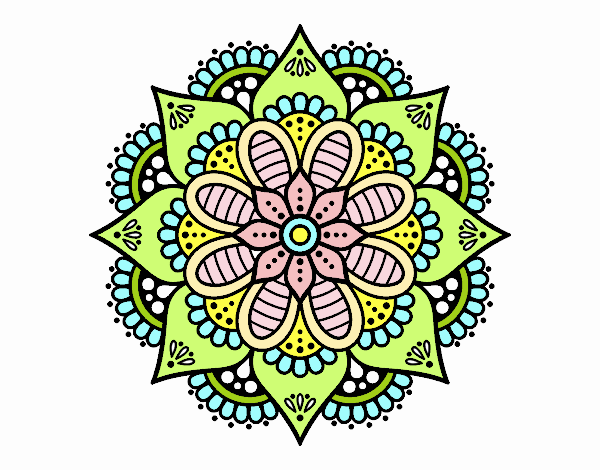 Mandala flor de primavera