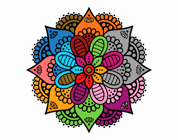 Mandala flor de primavera