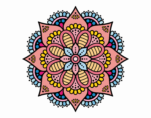 Mandala flor de primavera