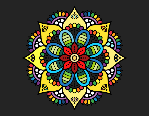 Mandala flor de primavera