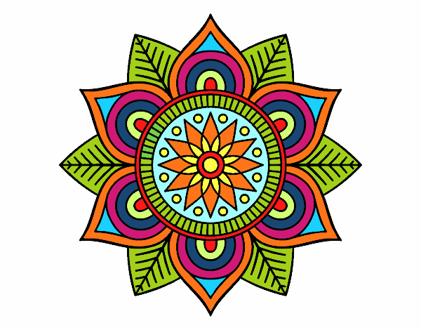 Mandala flor estelar