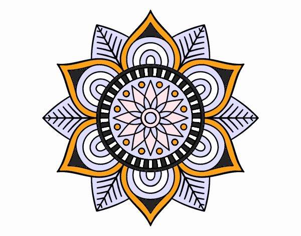 Mandala flor estelar