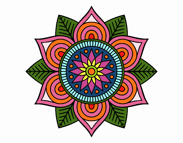 Mandala flor estelar