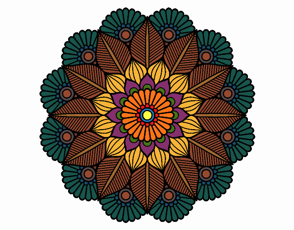 Mandala jardín vegetal