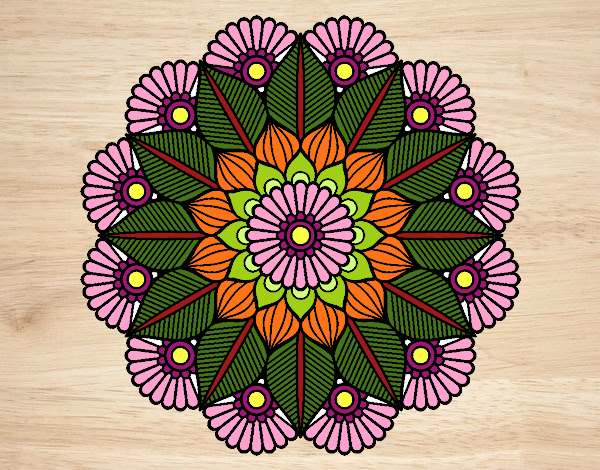 Mandala jardín vegetal