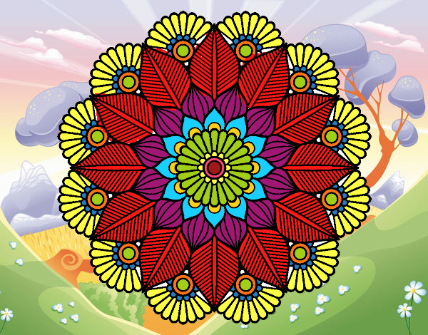 Mandala jardín vegetal