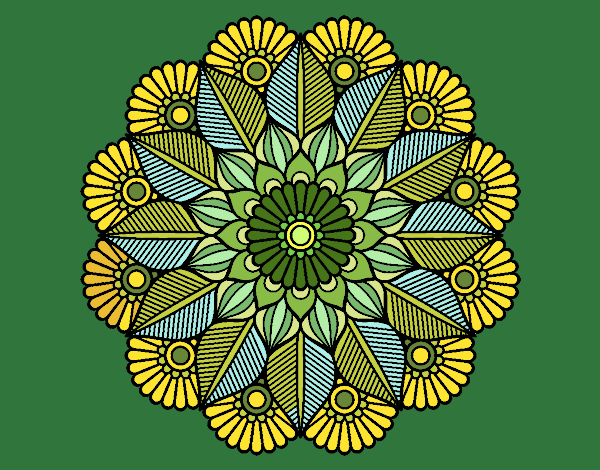 Mandala jardín vegetal